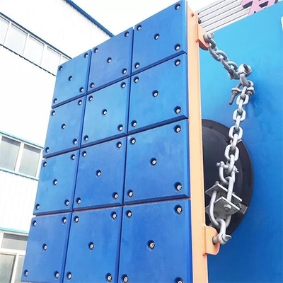 Jetty Fender için su geçirmez Mavi Plastik Deniz Paneli UHMWPE Dock Çamurluk Pedleri