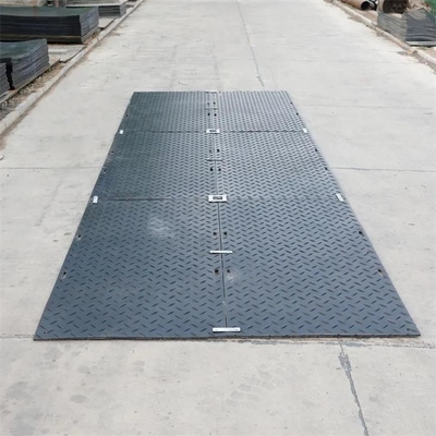 4x8ft Dış Mekan Kompozit Plastik HDPE Yol Plakası Zemin Koruma Paspasları