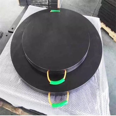 Yuvarlak Payanda Pedleri HDPE Taşınabilir Geçici Mobil Kamyon Plastik Ayak Pedleri