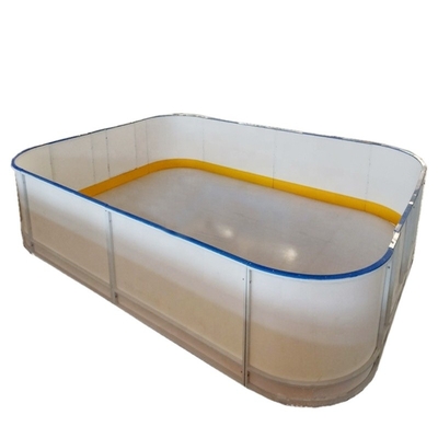 Çelik Çerçeveli Plastik Paten Pisti Çit HDPE Hokey Dasher Kurulu Tekme Plakası