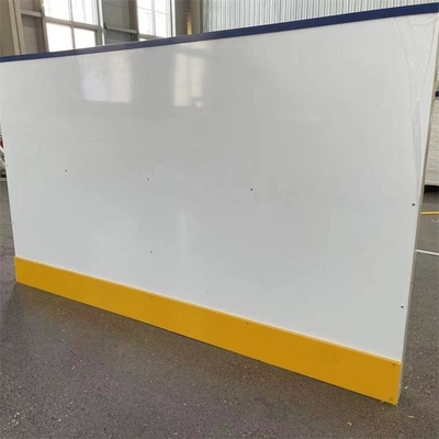 4x8 Feet Taşınabilir HDPE Plastik Buz Pisti Bariyer Hokeyi Atış Pisti Dasher Kurulu