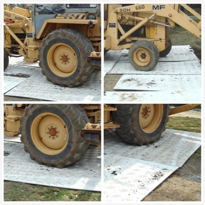 4 ft.G X 8 ft.L Elmas Plaka Sırt Tasarımı HDPE Zemin Koruma Paspasları Şeffaf