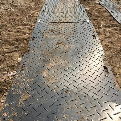 HDPE Geçici Patika Paspas 2x4ft Plastik Ekskavatör Paspasları Teçhizat Paspas Tahtası