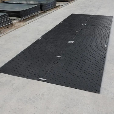 HDPE Geçici Patika Paspas 2x4ft Plastik Ekskavatör Paspasları Teçhizat Paspas Tahtası