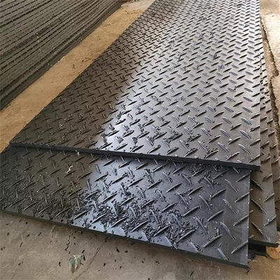 HDPE Geçici Patika Paspas 2x4ft Plastik Ekskavatör Paspasları Teçhizat Paspas Tahtası