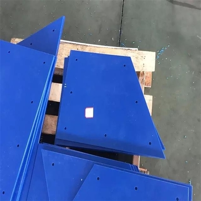 48 X 96 İnç Elek Huni Altında UHMWPE Plastik Kömür Bunker Mavi Astar Levhası