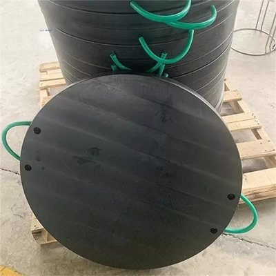 Darbeye Dayanıklı Mobil Plastik Yuvarlak Köşe Vinç HDPE Payanda Kriko Pedleri