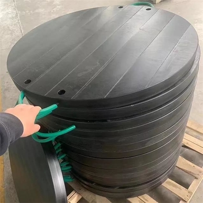 Darbeye Dayanıklı Mobil Plastik Yuvarlak Köşe Vinç HDPE Payanda Kriko Pedleri