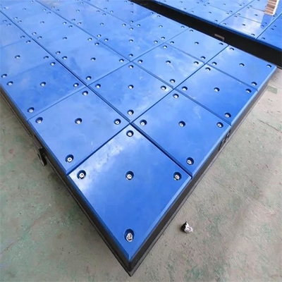Jetty Fender için su geçirmez Mavi Plastik Deniz Paneli UHMWPE Dock Çamurluk Pedleri