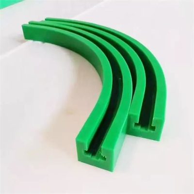 UHMWPE Polietilen Aşınma Şeridi Yeşil Plastik Konveyör Kılavuz Rayları Ürünü