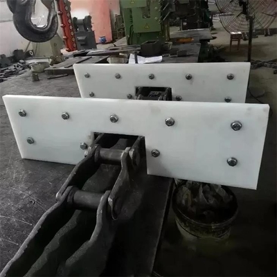 Polietilen İmalat Konveyör Uçuş Kürek Beyaz UHMWPE İşlenmiş Parçalar