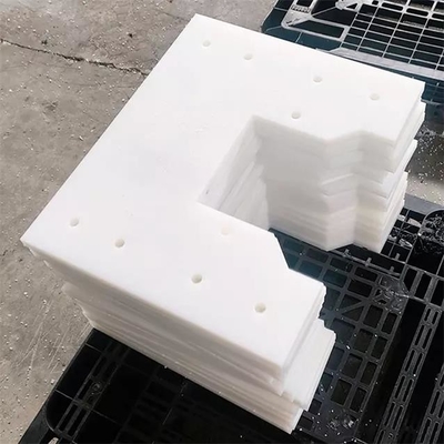 Polietilen İmalat Konveyör Uçuş Kürek Beyaz UHMWPE İşlenmiş Parçalar