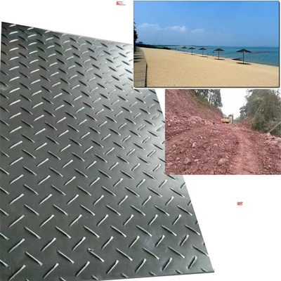 Hdpe Uhmwpe 12.7mm Plastik Toprak Koruma Çatısı Geçici Yol için